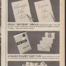 1960 Nifty Ball Point Stationery Ad "At Last"