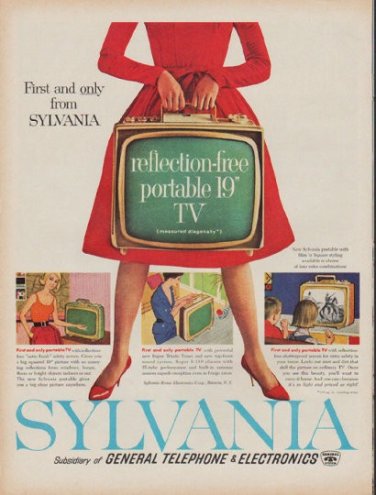 1960 Sylvania TV Ad "reflection-free"