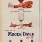 1960 Mogen David Wines Ad "Everything tastes better"