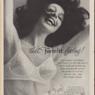 1960 Formfit Bra Ad "that Formfit feeling"