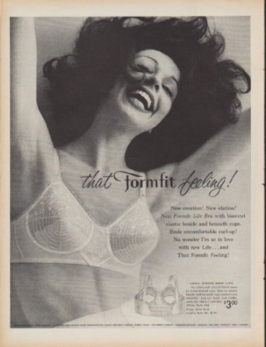 1960 Formfit Bra Ad "that Formfit feeling"