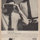 1960 Du Pont Dacron Ad "improves the cotton shirt"