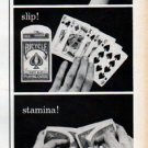 1961 Bicycle Playing Cards Ad "snap!"
