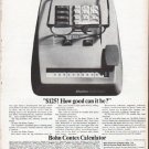 1961 Bohn Contex Calculator Ad "Brainchild"