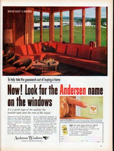 1961 Andersen Windows Ad "guesswork"