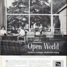 1961 Libby * Owens * Ford Glass Ad "Open World"