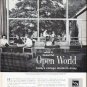 1961 Libby * Owens * Ford Glass Ad "Open World"