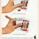 1961 Robt. Burns Cigar Ad "improve this hand"