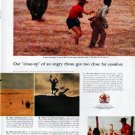 1961 Canadian Club Whisky Ad "angry rhino"