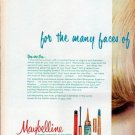 1961 Maybelline Ad "for the many faces"