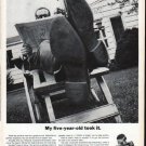 1961 Polaroid Ad "My five-year-old took it"