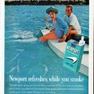 1962 Newport Cigarettes Ad "Newport refreshes"