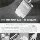 1962 Bissell Ad "Rugs come really clean"