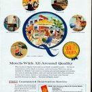 1961 Quality Courts Motels Ad "All-Around Quality"
