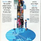 1961 Pan Am Airlines Ad "Jet flights to Europe"