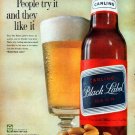 1961 Carling Black Label Beer Ad "People try it"