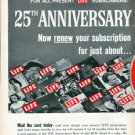 1961 LIFE Magazine Ad "25th Anniversary"