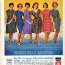 1961 Fabric-Elle Ad "Fabric-Elle Arrives"