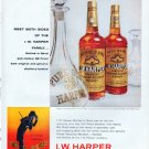 1961 I.W. Harper Bourbon Ad "Meet Both Sides"