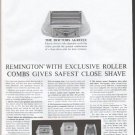 1961 Remington Shaver Ad "Roller Combs"
