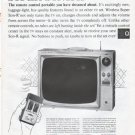 1961 Admiral TV Ad "Super Son-R 19"