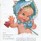 1961 Bell Telephone System Ad "Even the littlest girls"