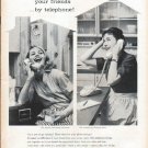 1961 Bell Telephone System Ad "Live next door"