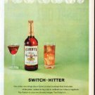 1961 Corby's Whiskey Ad "Switch-Hitter"