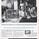 1961 Zenith TV Ad "patio portables"