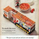1961 Kellogg's Cereal Ad "To each his own"