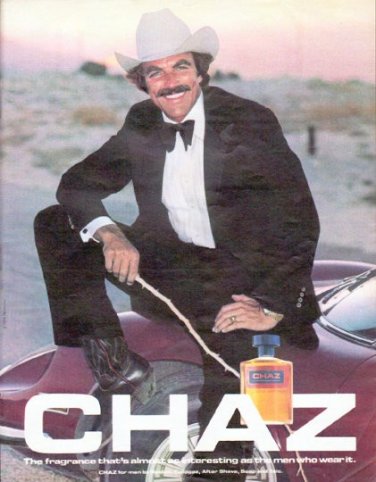 1979 CHAZ Cologne Ad "almost as interesting"