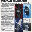 1979 Casio Watch Ad "Four More Miracles"