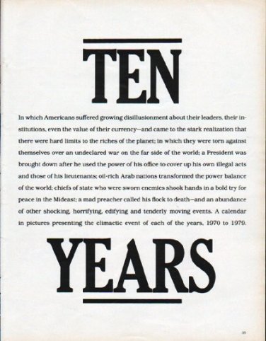 1979 1970s Article "Ten Years"