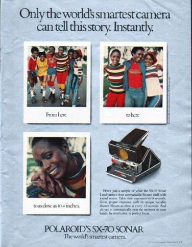 1979 Polaroid Camera Ad "world's smartest camera"