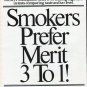 1979 Merit Cigarettes Ad "Smokers Prefer Merit"