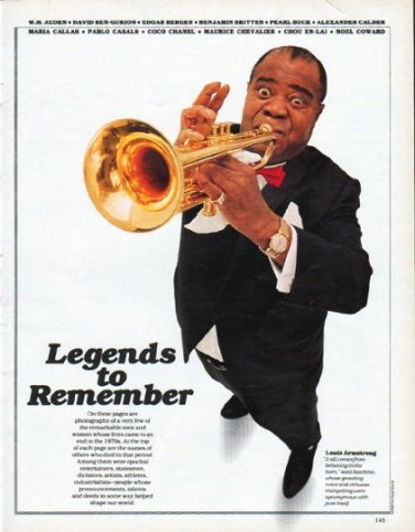 1979 Legends to Remember Article ... remarkable men and women