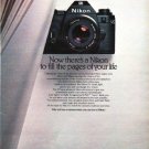 1979 Nikon Camera Ad "Now there's a Nikon"