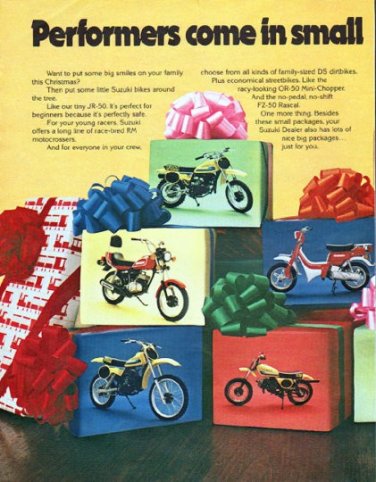 1980 Suzuki Ad "small packages"