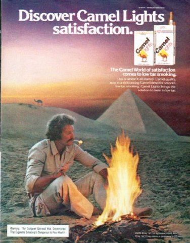 1979 Camel Cigarettes Ad "Discover Camel Lights"