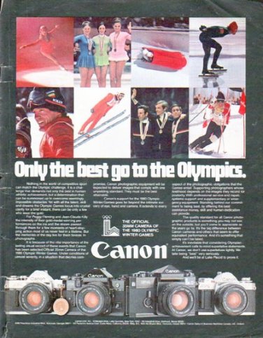 1979 Canon Camera Ad "Only the best"