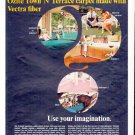 1966 Ozite Carpet Ad "Town 'N' Terrace carpet"