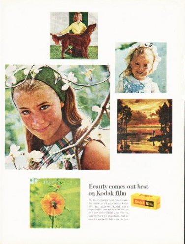 1966 Kodak Ad "Beauty comes out best"
