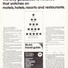 1966 Mobil Travel Guide Ad "The only guidebook"