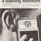 1966 Remington Shaver Ad "a dashing sideburn"