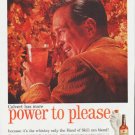 1959 Calvert Reserve Whiskey Ad "power to please"