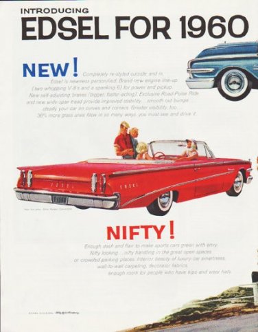1960 Edsel Ad "Edsel for 1960" ... (model year 1960)