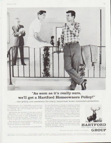 1959 Hartford Insurance Ad "really ours"