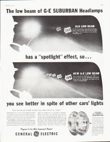 1959 General Electric Ad "spotlight effect"
