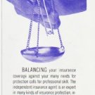 1959 United States Fidelity & Guaranty Ad "Balancing"