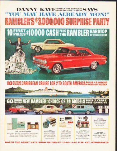 1964 Rambler Ad "Danny Kaye"